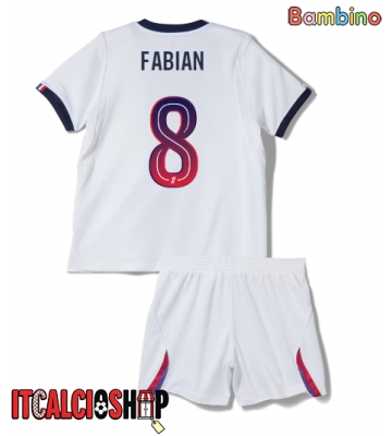 Paris Saint-Germain Fabian Ruiz #8 Seconda Maglia Bambino 2026-27 Manica Corta (+ Pantaloni corti)
